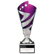Hurricane Multisport Plastic Cup Silver & Purple 