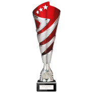 Hurricane Altitude Plastic Cup Silver & Red 