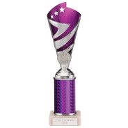 Hurricane Multisport Plastic Tube Cup Silver & Purple 