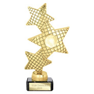 Trinity Star Multisport Plastic Trophy Gold