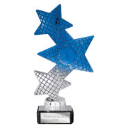 Trinity Star Multisport Plastic Trophy Blue & Silver