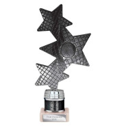 Trinity Star Multisport Tube Trophy Black & Silver