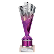Rodeo Multisport Tube Trophy Silver & Purple