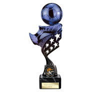 Innov8 Football Plastic Trophy Blue & Black 