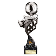 Innov8 Football Plastic Trophy Silver & Black
