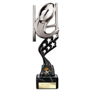 Innov8 Rugby Plastic Trophy Silver & Black