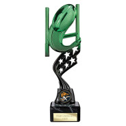 Innov8 Rugby Plastic Trophy Green & Black