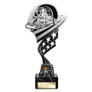 Innov8 Go Kart Plastic Trophy Silver & Black