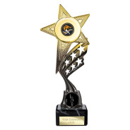 Innov8 Star Plastic Trophy Gold & Black