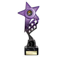 Innov8 Star Plastic Trophy Purple & Black