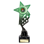 Innov8 Star Plastic Trophy Green & Black