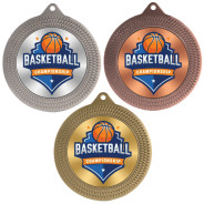 Basketball 70mm Medal