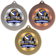 Beach Volleyball 70mm Medal
