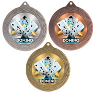 Dominoes 70mm Medal