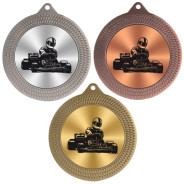 Go Karting 70mm Medal