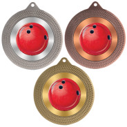 Ten Pin Bowling 70mm Medal