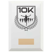 10K Run Reward Plaque In Arctic White