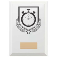 Stopwatch Reward Plaque In Arctic White