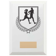 Running Reward Plaque In Arctic White