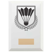 Badminton Reward Plaque In Arctic White