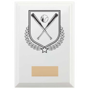 Baseball Reward Plaque In Arctic White