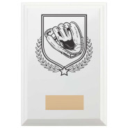 Baseball Reward Plaque In Arctic White