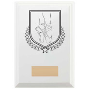 Ballet Reward Plaque In Arctic White