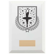 Ballet Reward Plaque In Arctic White