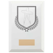 Ballet Reward Plaque In Arctic White