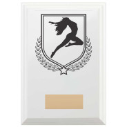 Dance Reward Plaque In Arctic White