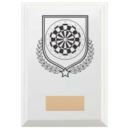 Darts Reward Plaque In Arctic White