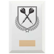 Darts Reward Plaque In Arctic White
