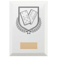 Dominoes Reward Plaque In Arctic White