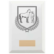 Equestrian Reward Plaque In Arctic White