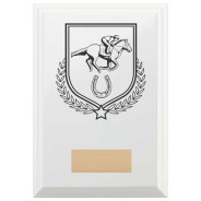 Equestrian Reward Plaque In Arctic White