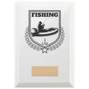 Fishing Reward Plaque In Arctic White