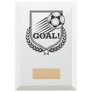 Football Goal Reward Plaque In Arctic White