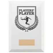 Football Players' Player Reward Plaque In Arctic White