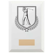 Golf Reward Plaque In Arctic White