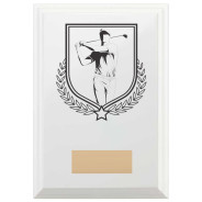 Golf Reward Plaque In Arctic White