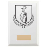 Golf Reward Plaque In Arctic White