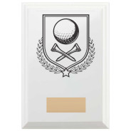 Golf Reward Plaque In Arctic White