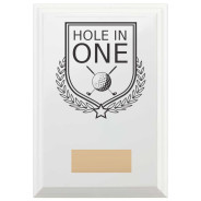 Hole in One Reward Plaque In Arctic White