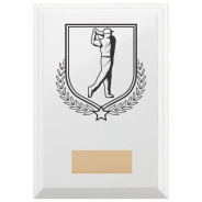 Golf Reward Plaque In Arctic White