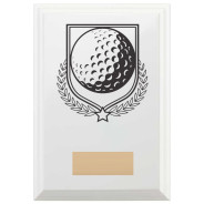 Golf Reward Plaque In Arctic White