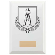 Golf Reward Plaque In Arctic White