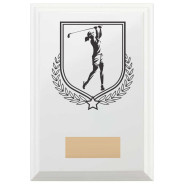 Golf Reward Plaque In Arctic White