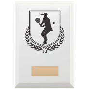 Padel Tennis Reward Plaque In Arctic White