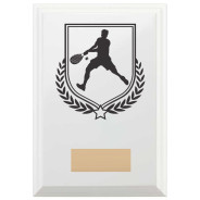 Padel Tennis Reward Plaque In Arctic White