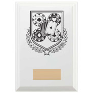 Cards & Poker Reward Plaque In Arctic White